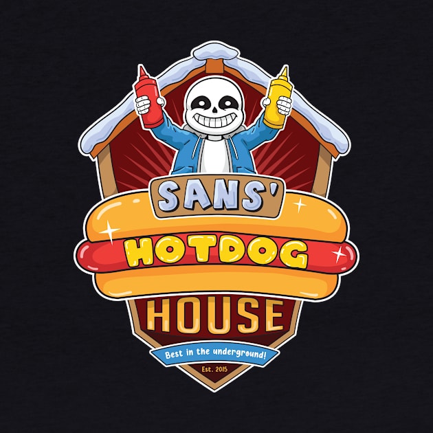 Undertale Sans Hot Dog House by halegrafx